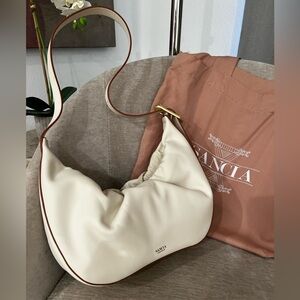 Sancia Milena Cream Hobo Bag